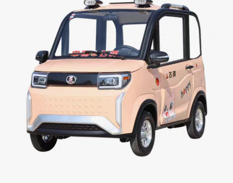 转卖飞鸽电动四轮车家用女士新能源封闭式四轮...