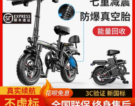 转卖德国名顶折叠电动自行车小型电动车锂电池...