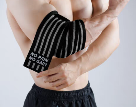 转卖健身护肘男绷带手套护具举重运动助力带护...