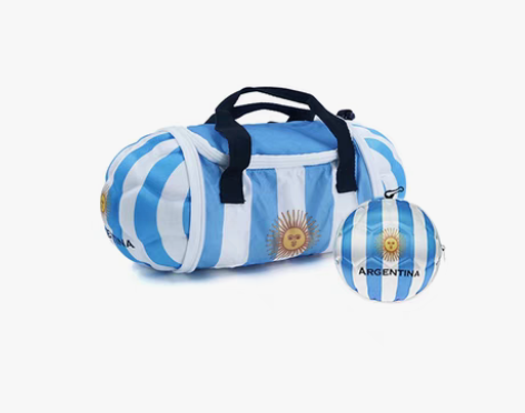转卖2022卡塔尔世界杯阿根廷运动球包可折...