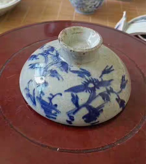 包邮民国盖碗盖子，一个飞皮，其它完好，一线...