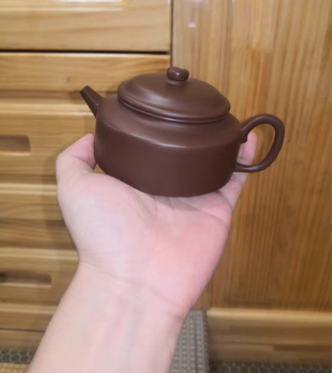 包邮一厂文革紫泥紫砂壶。容量：220cc左...