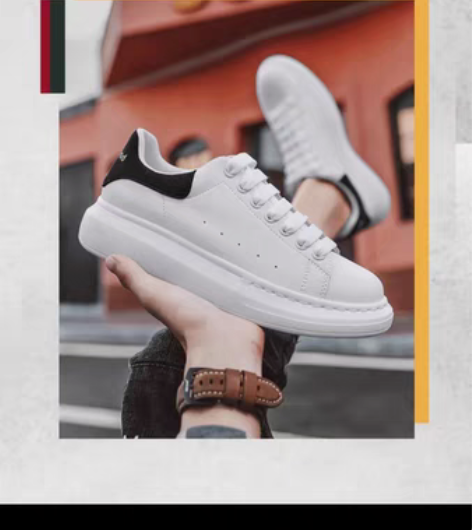 包邮全新麦昆小白鞋,断码清仓,专柜正品,3...