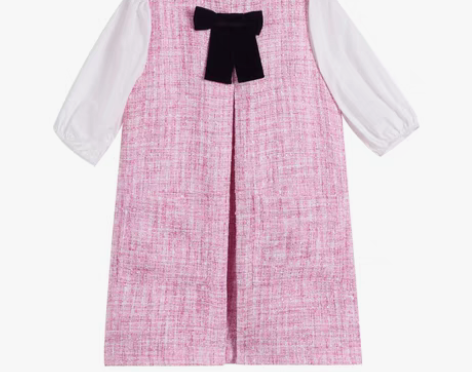 转卖小野智恩 蝴蝶结连衣裙女2020秋宽松...