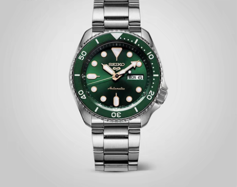 转卖SEIKO精工5号官方正品男士手表绿水...