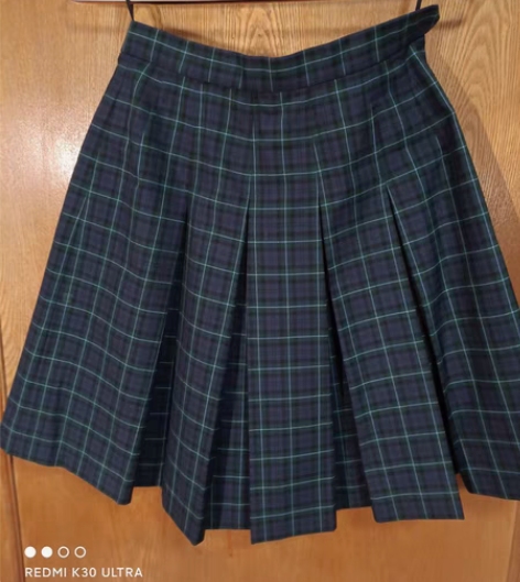 日系风格百褶裙，格子裙春秋学生裙校服，裙长...