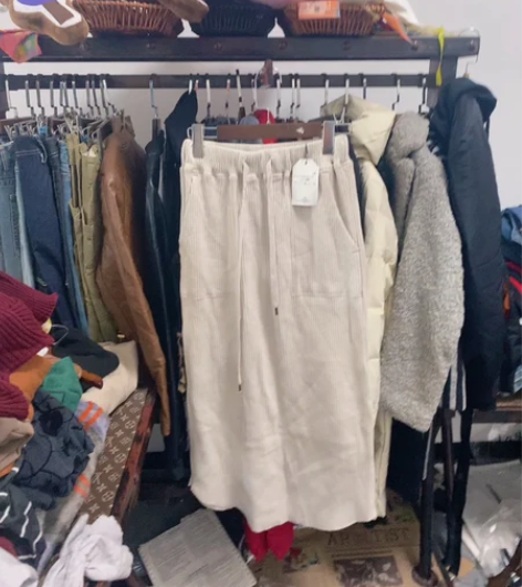 包邮福利！针织纯棉包臀裙长款半裙时尚百搭文...