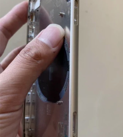 苹果xr白色，原装拆机中框后盖手机壳，保证...