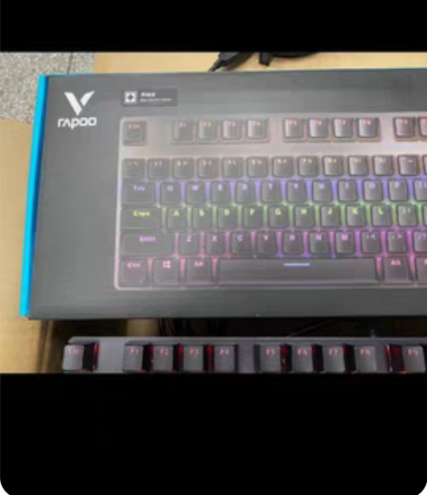 包邮全新原装雷柏V500pro黑轴机械键盘...
