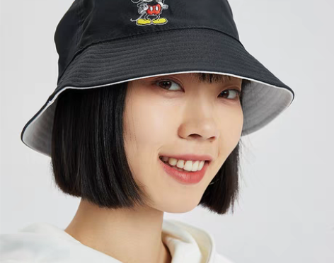 转卖迪士尼李宁联名渔夫帽情侣情侣帽子遮阳盆...