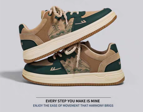 回力板鞋男款2023春季新款休闲潮流腰果花...