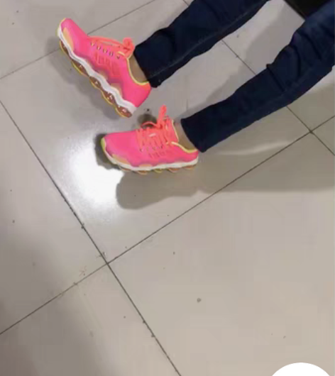 包邮361休闲时尚缓震气垫跑步鞋 气垫粉4...