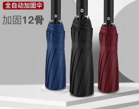 包邮全新 包邮雨伞折叠?全自动加粗12骨大...