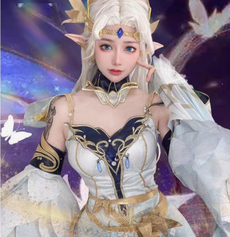 包邮王者荣耀貂蝉金色仲夏夜之梦cos服关于...