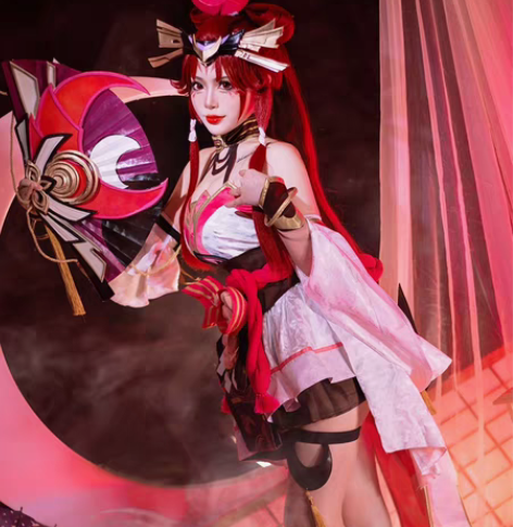 不知火舞绯月行cos大全套王者荣耀wzry...