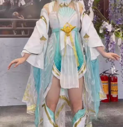 包邮王者荣耀cos服FMVP西施游龙清影c...