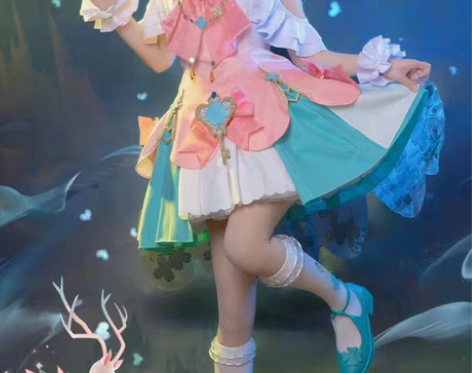 王者荣耀瑶妹cos服情人节限定款时之祈愿时...