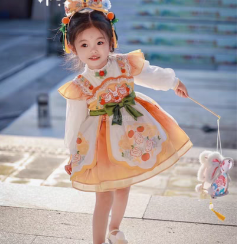 出胡桃异想国 花朝如约100码 裙子+发饰...