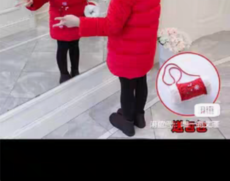 包邮汉服拜年服,女童拜年服加棉加厚中国风新...
