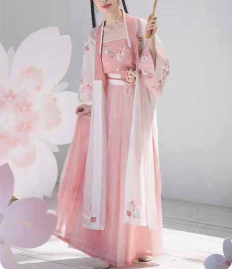 包邮十三余小豆蔻儿[樱扇语]刺绣对襟衫吊带...