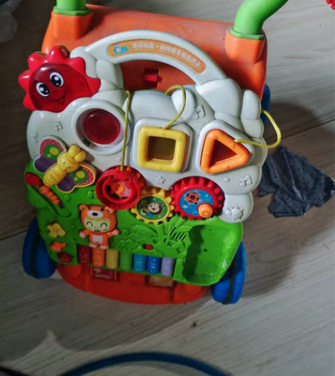 婴儿音乐学步车 宝宝手推车助步车防侧翻侧摔...