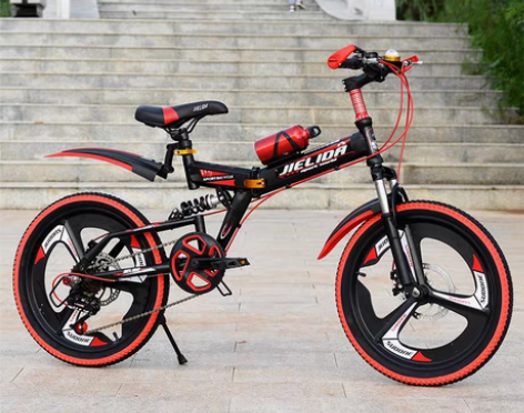 转卖折叠自行车儿童山地车8-12-15岁碟...