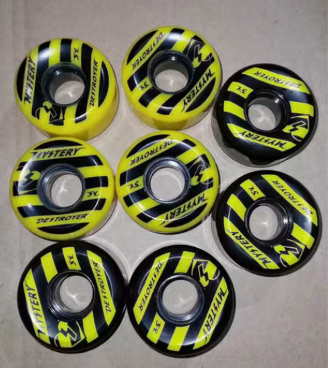 包邮54*35双排鞋轮子，传统溜冰鞋轮胎，...