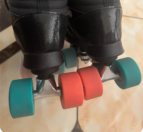 双排溜冰鞋 迪卡侬 37码 只穿过两次 每...