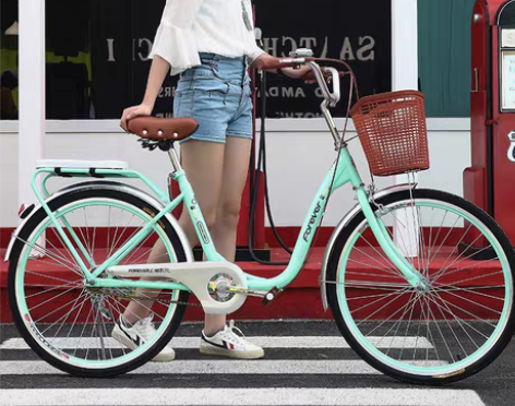 转卖永久牌通勤自行车女轻便上班骑24寸26...