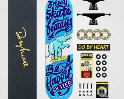 包邮dbh专业滑板 王一博同款蓝象 ...