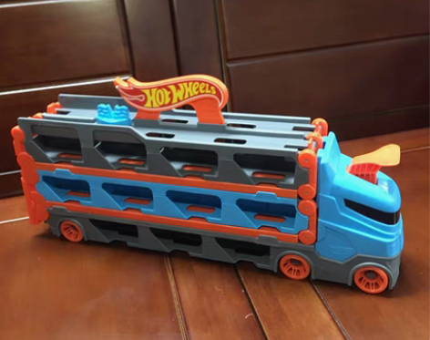 包邮风火轮轨道新款运输车带发射器 可折叠收...