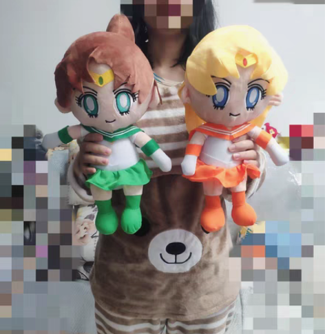 包邮一对全新美少女战士中号娃娃如图，2个一...