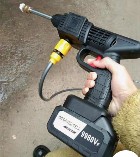 包邮清仓无线高压水枪洗车神器家用便携充电式...