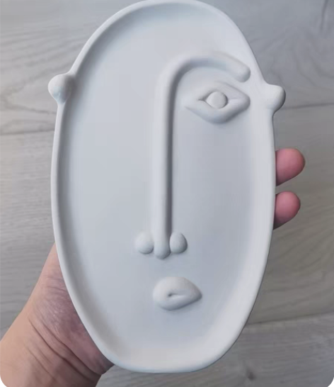 素胎人脸摆件（插花花瓶） 感兴趣的话点“我...