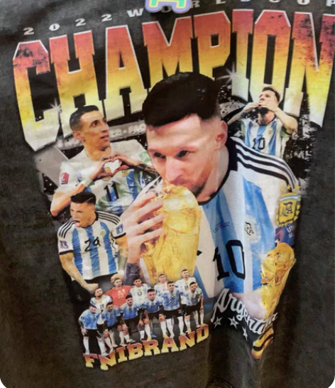 阿根廷夺冠纪念短袖，全新有吊牌，买来了没穿...