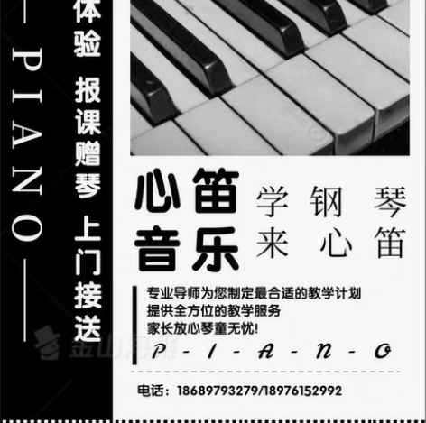 专业一对一钢琴教学，授课老师均毕业于海外名...