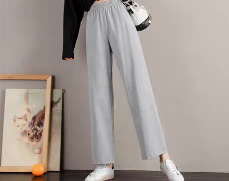 转卖运动阔腿裤女小个子高腰百搭显瘦宽松休闲...