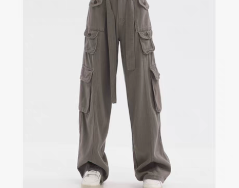 转卖美式嘻哈hiphop工装裤女2023新...