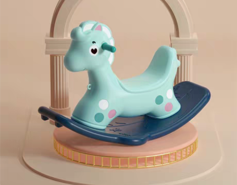 转卖澳乐摇摇马1-2岁家用宝… 颜色分类:...