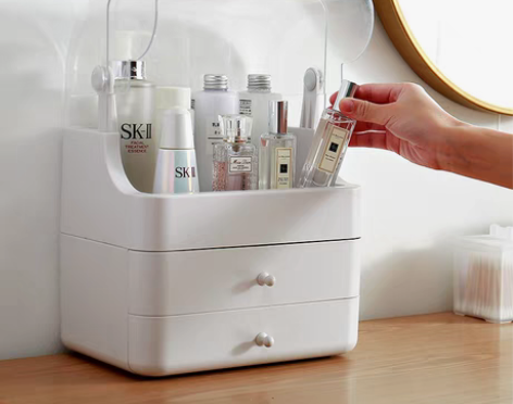 转卖网红化妆品收纳盒口红面膜桌面家用大容量...