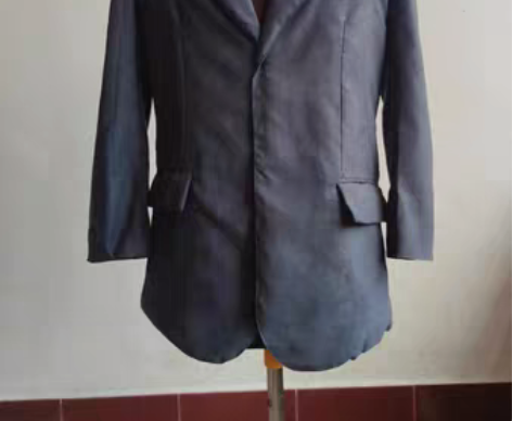 服装服饰设计 学生作业  男西服  麂皮绒...