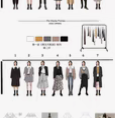 服装效果图/ 服装款式图线稿图/ 服装排版...