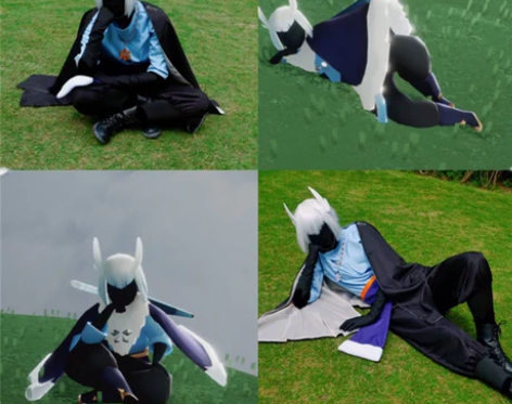 转卖sky光遇cos服凛冬季黑斗篷魔法季音...