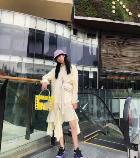 包邮绝版衬衫连衣裙 鱼尾裙荷叶裙 全网一件...