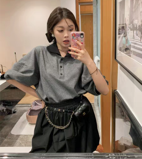 转卖番茄侠 松紧腰蓬松花苞裙半身裙女夏显瘦...