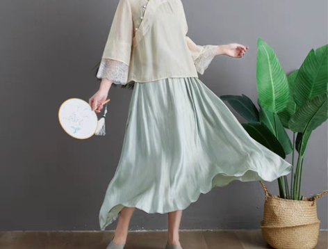 转卖中国风改良旗袍上衣汉服女文艺日常中式唐...