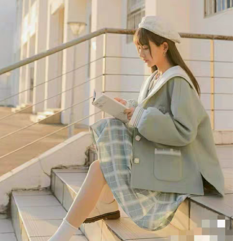 原创设计森女部落新款毛呢外套学生小清新减龄...