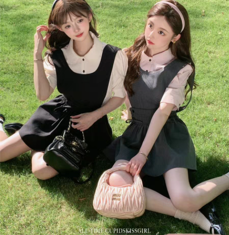 包邮csk丘比特 洋果茶歇 学院风少女蓬蓬...