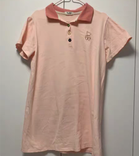包邮在实体店买的一件很可爱的运动风粉裙,p...