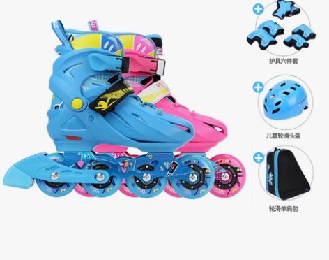 转卖【狂欢价】飞鹰轮滑鞋NT儿童可调溜冰鞋...